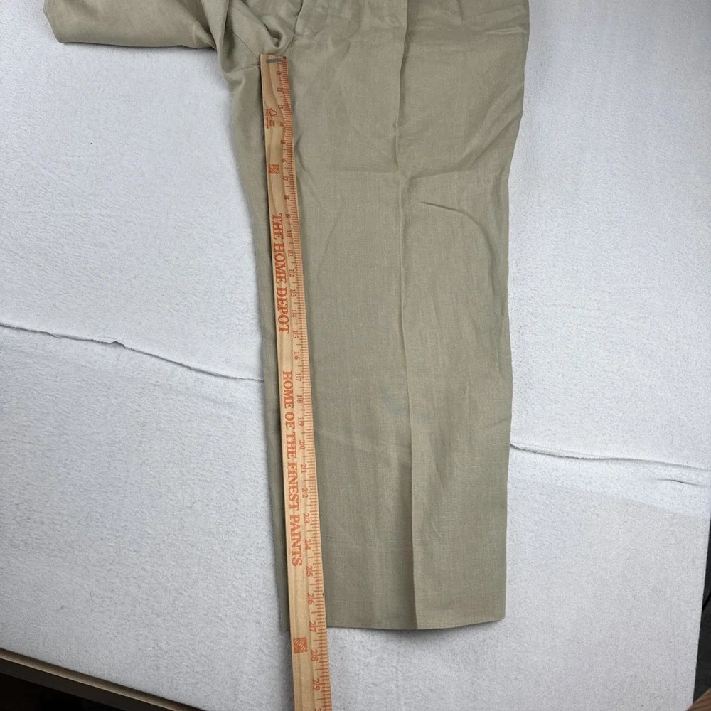 Brooks Brothers Mens Beige 100% Linen Mens Pants fits 36*26 lightweight